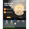 Bridika Solar Fence Lights Outdoor Waterproof, 12 Pack Solar Powered