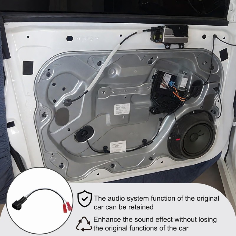 4 Pcs 72-5600 Speaker Harness, Car Front Rear Door Speakers