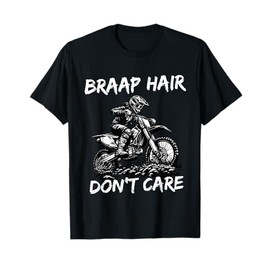 Braap Hair Dirt Bike Girl Motocross Mom Women T-Shirt