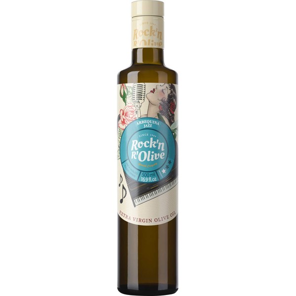 Rock'n R'Olive, Arbequina Extra Virgin Olive Oil, 16.9 Oz. (Pack of 6)