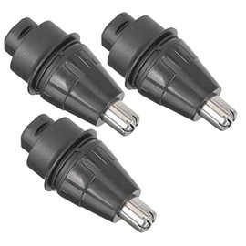 3pcs Replacement Nose Hair Trimmer Heads for Men Electric Nose Hair Remover Washable Razor Cutter Attachments Easy to Install and Maintain for Optimal Grooming