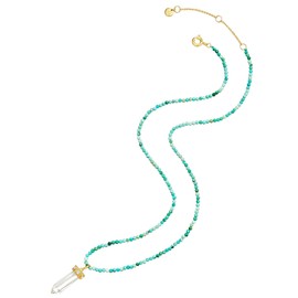 Glanzstücke München Women's Necklace 925 Sterling Silver with Zirconia, Silver, Cubic Zirconia