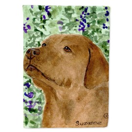 Caroline's Treasures SS8743GF Chocolate Labrador Garden Flag Mailbox Flag Decorative Yard Flag Banner Outside Patio Artwork Yard Flower Beds, Garden Size, Multicolor