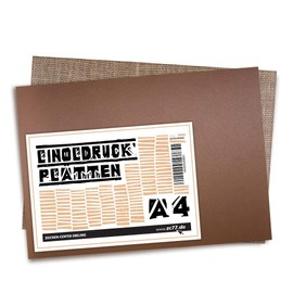 Drawing Centre Ebeling Linocut Print and Linocut Plate DIN A4 Set of 2