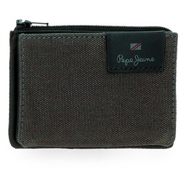 Pepe Jeans Hilltop Casual Leather Wallets Wallets By Joumma Bags, charcoal, Standard size, wallet 11