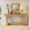 LITTLE TREE 63-Inch Console Table with Storage, Farmhouse Sofa Table
