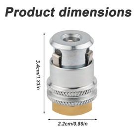 2pcs Lock On Air Chuck, 1/4 FNPT Closed Flow Tire Chuck for Tire Inflator Gauge and Air Compressor