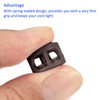 M METERXITY 60 Pack Plastic Spring Cord Locks - Round