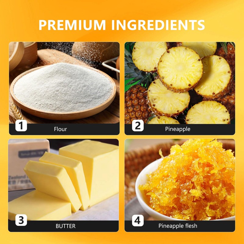 Pineapple Cakes - Gourmet 4 oz Pineapple Cakes, Exquisitely Crafted