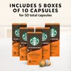 Starbucks by Nespresso Original Line Caramel Flavored Coffee, 50-count Espresso