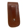 TUFF LUV Genuine Chunky Leather Tan Case Sheath Pouch [Compatible