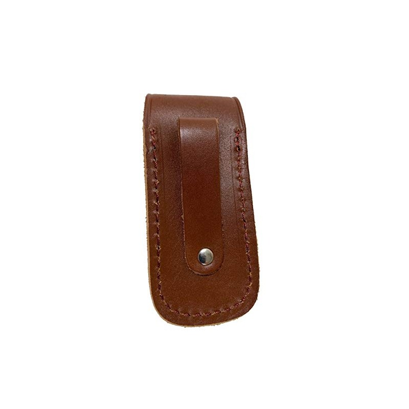 TUFF LUV Genuine Chunky Leather Tan Case Sheath Pouch [Compatible