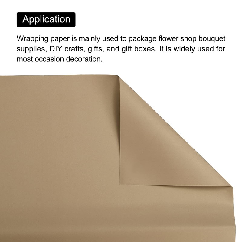 MECCANIXITY 10 Pcs Flower Wrapping Paper 22.8x22.8 Inch Waterproof Florists