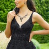 EVER FAITH Cristal Austriaco Bola de Boda Flor Hoja Collar