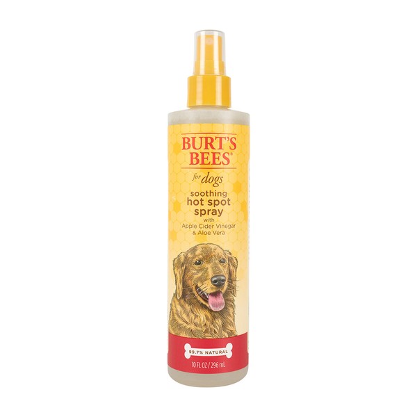 BURT'S BEES FOR PETS Hot Spot Spray for Dogs 10 Fl Oz- Spray for Dog Hot Spots, Dog Grooming Supplies, Apple Cider Vinegar Dog Spray, Dog Hot Spot Treatment, Apple Cider Vinegar Spray for Dogs