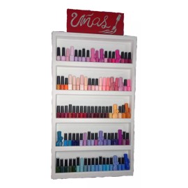 Exhibidor Esmaltero Con Tapa Y Letrero De Uñas Envio Gratis