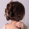 Metal Frame Bow Hair Clip (BG0045) (Silver)