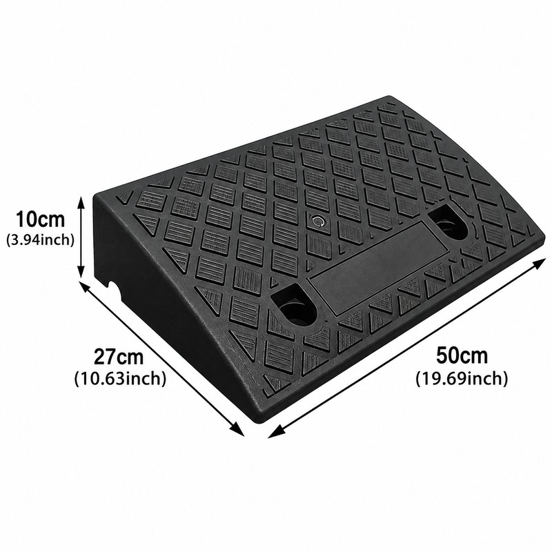 Threshold Ramp for Smooth Access – Non-Slip Plastic Transition Ramp