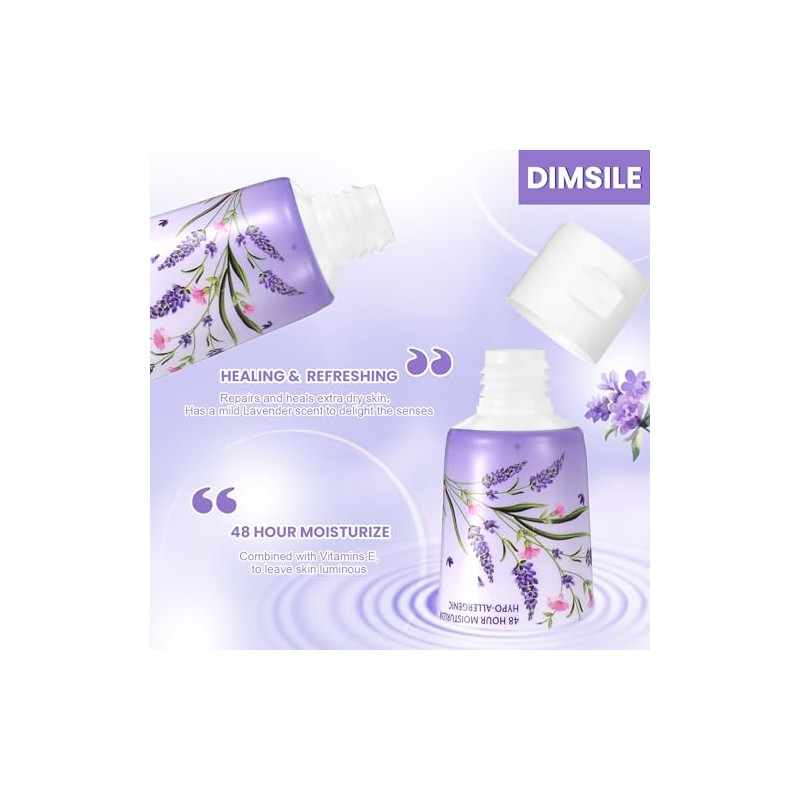 Loción corporal de viaje con lavanda, paquete de 100 unidades,