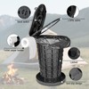 XXL 18.7" Portable Camping Toilet with Carring Handle and Bags