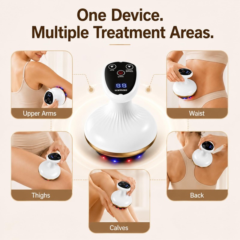 Cellulite Massager 4-in-1 with Vacuum & Gua Sha - 9