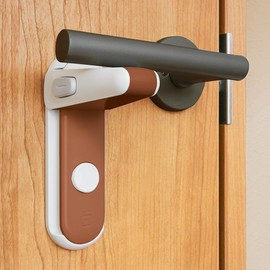 【Baby Sitter Recommended】 Door Stopper, Door Lock, Retrofit 【Passed Durability Test】 Coperta Child Lock, Door Knob Lock (White)
