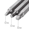 50mm Magnetic Square Head Screwdriver Bits with 1/4 Inch Hex
