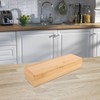 PRETYZOOM Wooden Chopstick Box, Silverware Storage Box with Lid, Kitchen