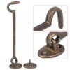 Gate Hook and Eye Swivel Latch Brass Security Window Stay