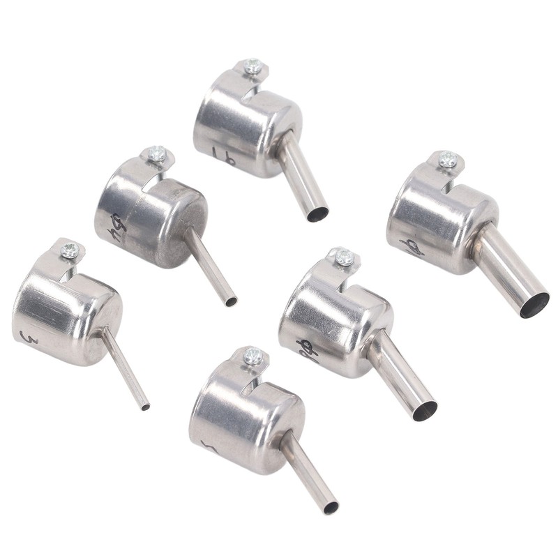 6Pcs 850 Heat Gun Nozzle Kit Aluminum Alloy 3 4