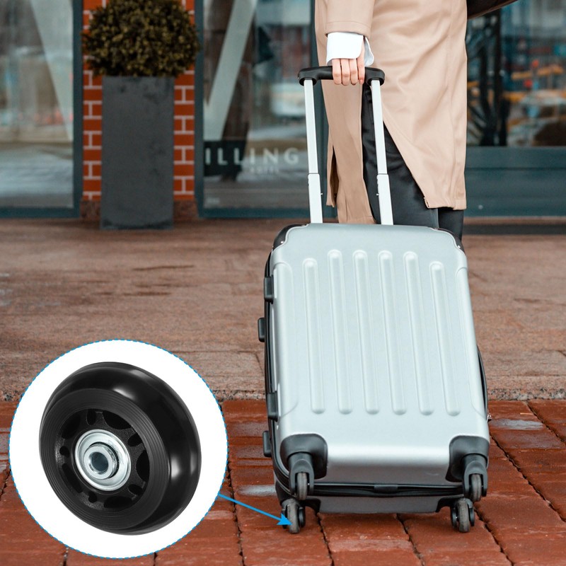 PATIKIL Replacement Luggage Suitcase Wheels Repair Kit, 60mmx24mm Wear-Resistant &