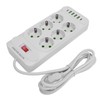 Power Strip 6 Outlets 4 USB 2 Type C Ports