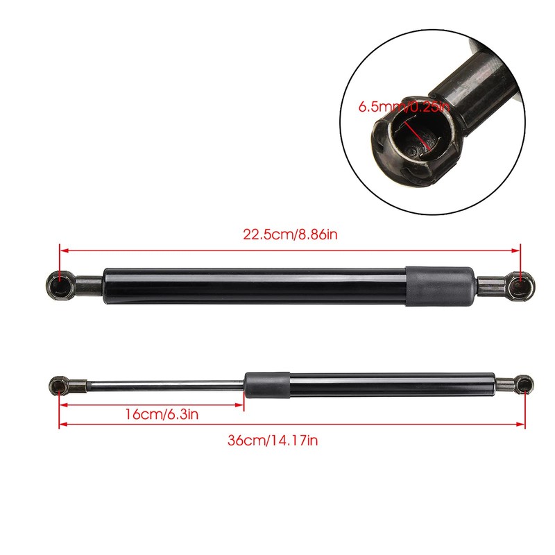 Aramox Tailgate Damper, Tailgate Exhaust Damper Carbon Steel Tailgate Damper