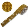 R024 Rhinestone Tape Glitter Decoration Sticker [Gold Yellow] 1 Roll