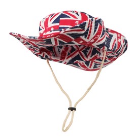 AUZOEYTOYK Cowboy Hat, Women's, Men's, Summer Fisherman Hat, American Flag, Sun Hat, Spring, Summer, Autumn, Sun Hat, Outings, Travel, Beach Hat, Heat Stroke Prevention, Windproof, Foldable, Outdoor