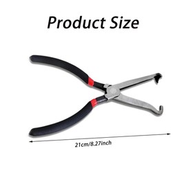 Automotive Disconnect Pliers Set, 2-Piece Power-Off Pliers with Straight and Bending Handles, Hose Clip Clamp Removal Tool