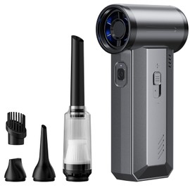 Gaiatop Portable Handheld Turbo Fan, 125500 RPM Electric Air Duster, 35.4m/s Adjustable Speeds Mini Personal Fan, Rechargeable Dust Blower for Keyboard Computer Car Gifts for Men Women Outdoor Travel