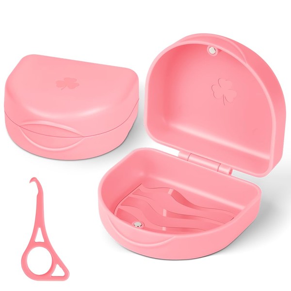 OFFCUP Braces Box with Aligner Removal Tool Clip Box Portable