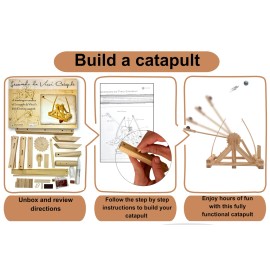 PATHFINDERS STEM kit Leonardo Da Vinci Catapult kit Trebuchet Engineering kit