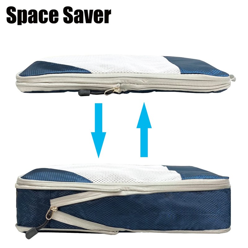 ehsbuy 4-Piece Packing Cubes Compression Packing Bags for Suitcases 3