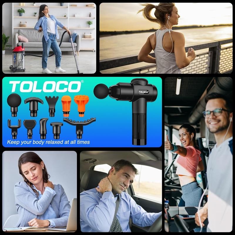 Massage Gun EM26 Experience powerful deep tissue relief,Featuring 10 massage