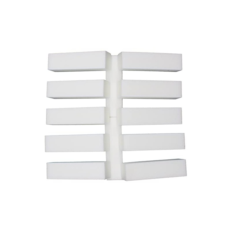 12 Nail Buffer Blocks 120 Grit 4-Way White Buffing Blocks