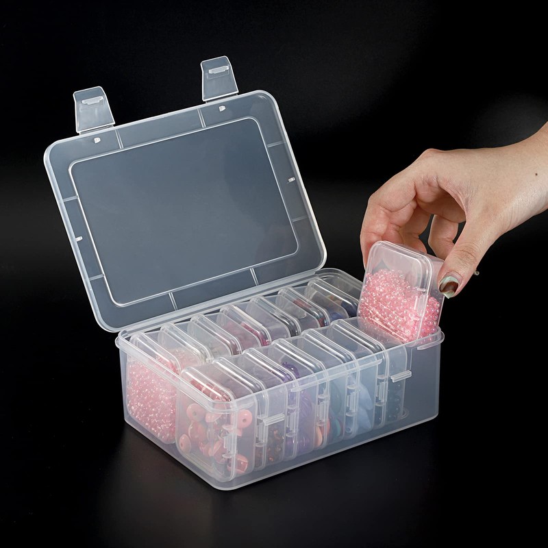 Sumnacon Sumnacon 14 Sections Nail Art Nail Parts Storage Case