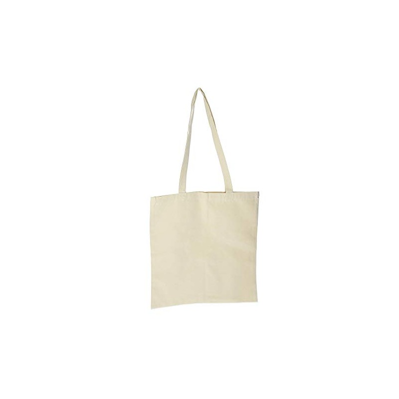 efco 1214921 Long Handle Cotton Tote Bag, Natural, 38 x