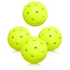 Tihulek Outdoor Pickleballs 4 Pack, 40 Holes Pickleball Balls PE,
