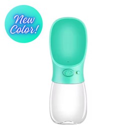 Dog Travel Water Bottle Leak-Proof (550ml/19oz) (Teal, 19oz)