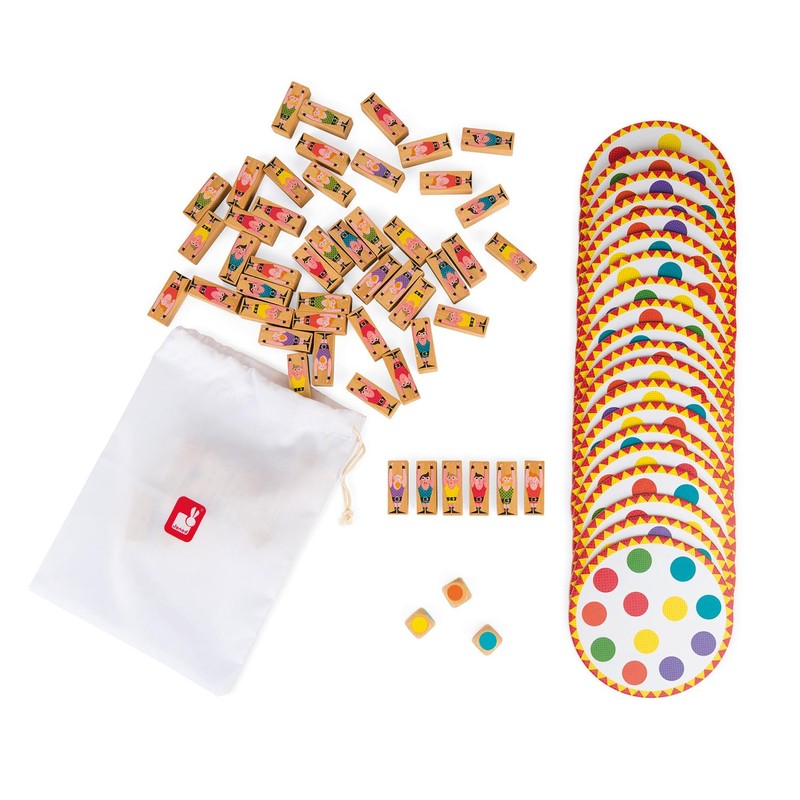 Janod - Acrobat' Geschicklichkeits- und Strategiespiel, Kinderbrettspiel, Konzentration und feinmotorische