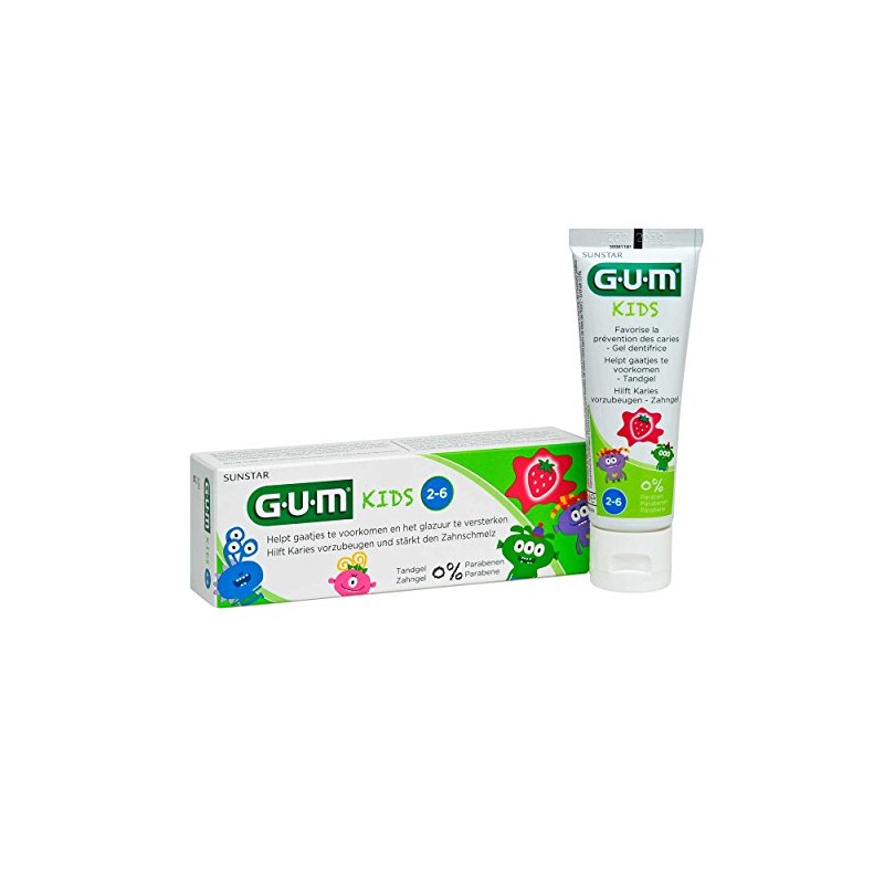 GUM Children's Tooth Gel, 50 ml Double Pack (2 x
