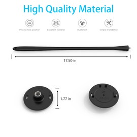 HOLACA Flexible Twist Mount Bracket Compatible with Indoor Camera (2nd Gen) and Pan-Tilt Indoor Camera, 360° Adjustable Sturdy Bracket Mounting Kit (Flexible Twist, Black)