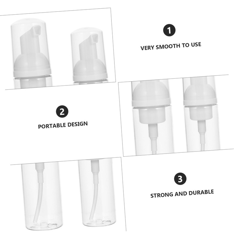Ciieeo Bubble Making Bottle Set 4pcs 50ml 60ml Foaming Dispenser